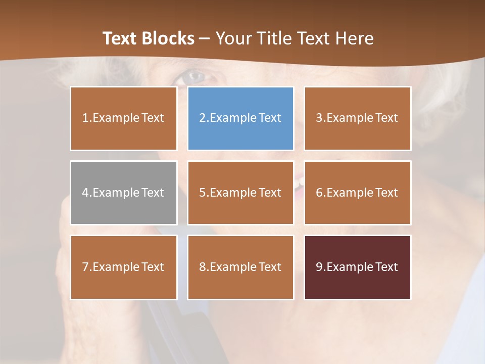 Age Beautiful Face PowerPoint Template