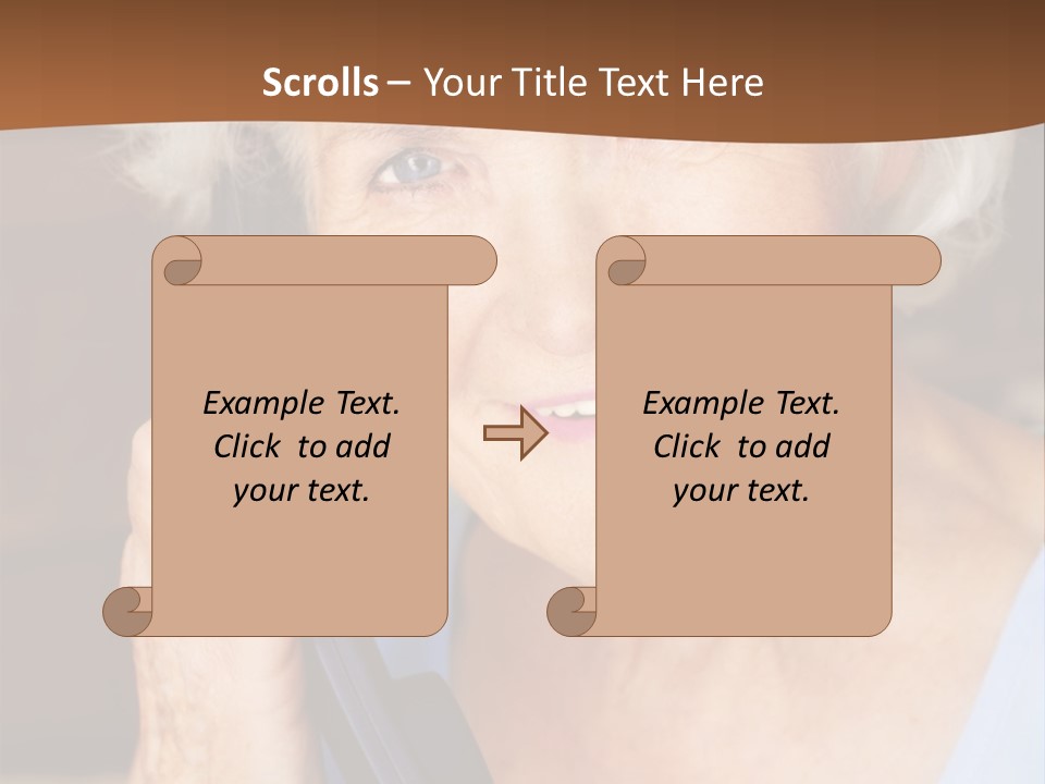 Age Beautiful Face PowerPoint Template
