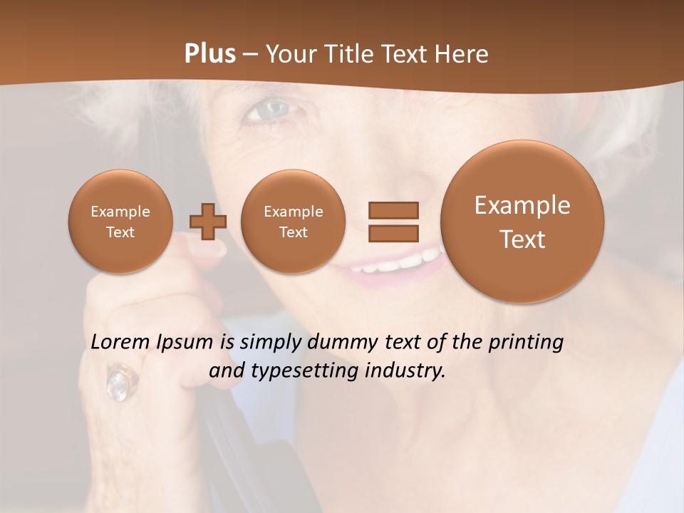 Age Beautiful Face PowerPoint Template