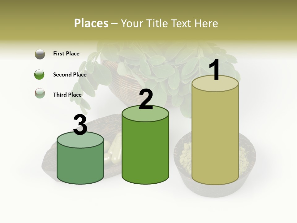 Vitamins Natural Strengthening Calcium PowerPoint Template