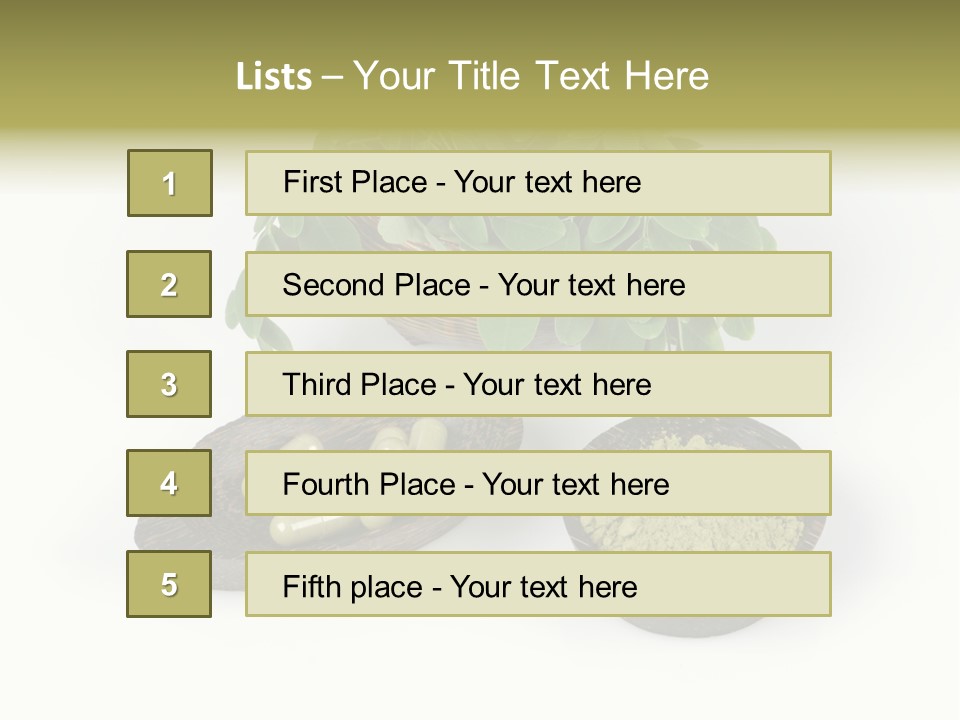 Vitamins Natural Strengthening Calcium PowerPoint Template