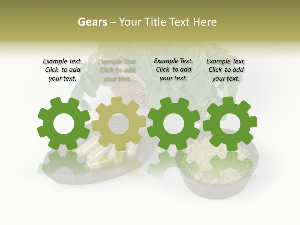 Vitamins Natural Strengthening Calcium PowerPoint Template