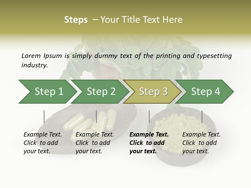Vitamins Natural Strengthening Calcium PowerPoint Template