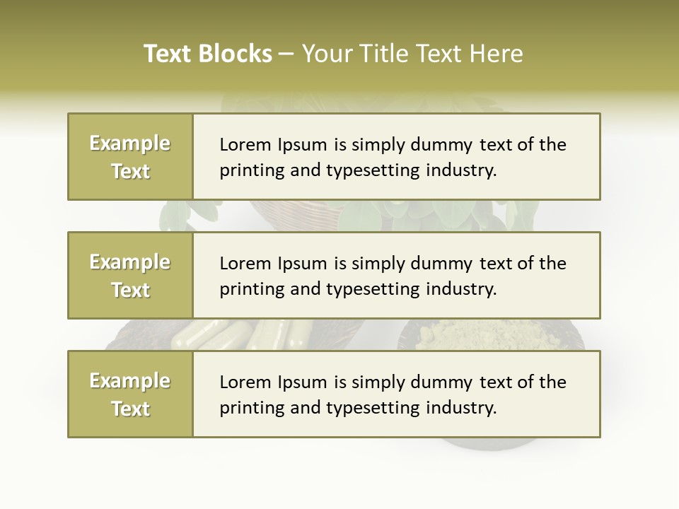 Vitamins Natural Strengthening Calcium PowerPoint Template