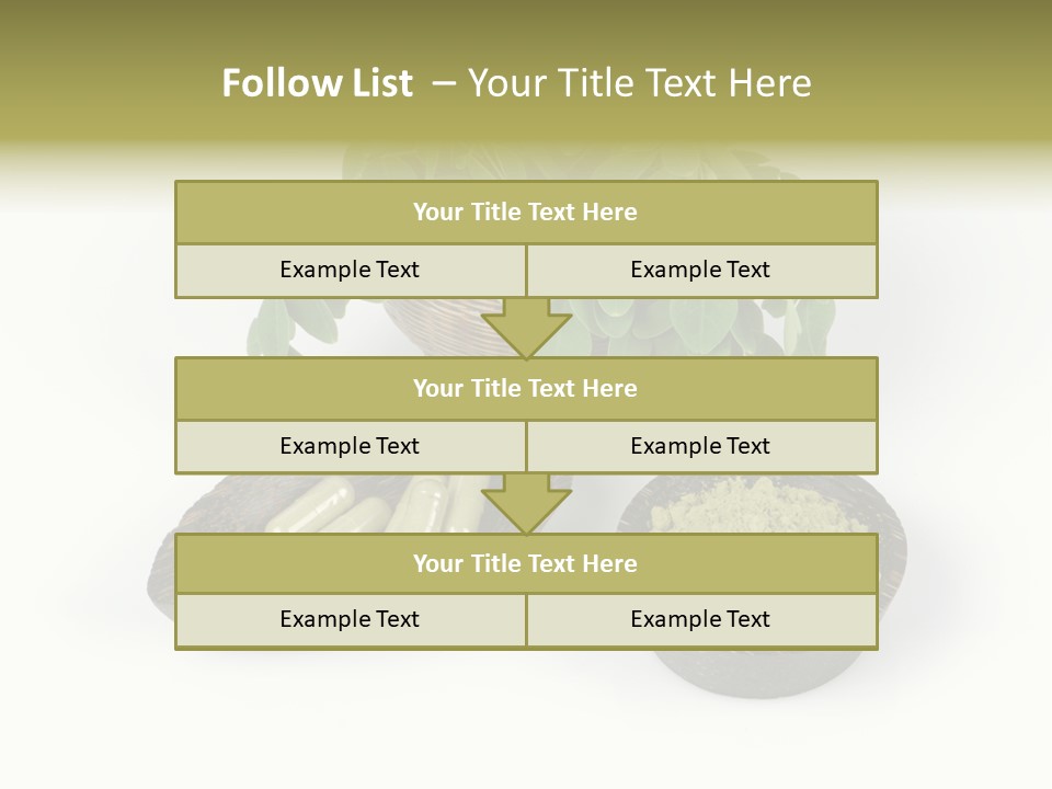 Vitamins Natural Strengthening Calcium PowerPoint Template