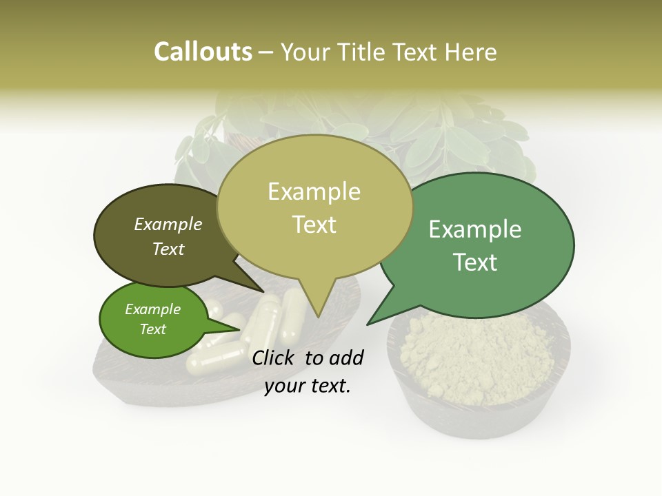 Vitamins Natural Strengthening Calcium PowerPoint Template