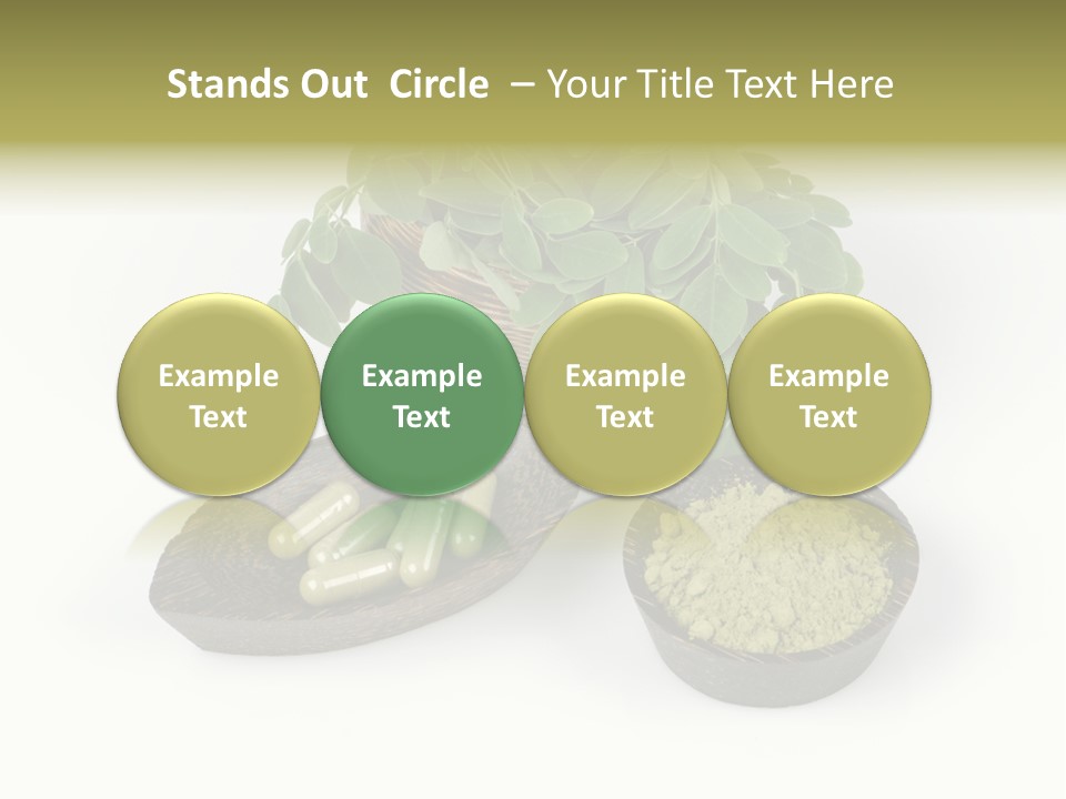 Vitamins Natural Strengthening Calcium PowerPoint Template