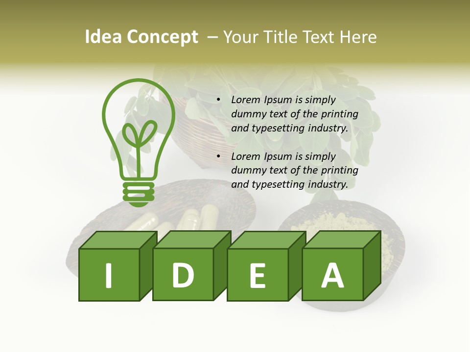 Vitamins Natural Strengthening Calcium PowerPoint Template