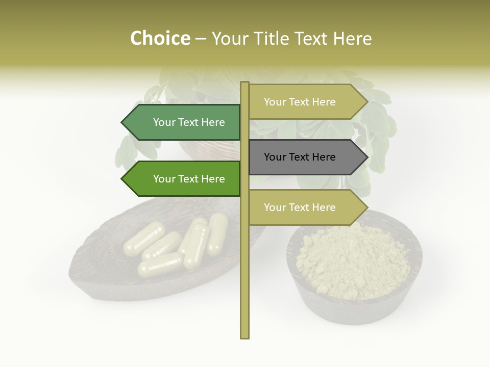 Vitamins Natural Strengthening Calcium PowerPoint Template