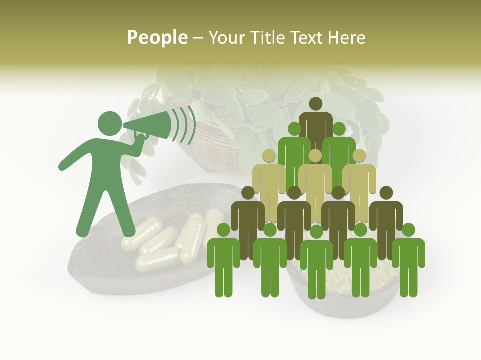 Vitamins Natural Strengthening Calcium PowerPoint Template