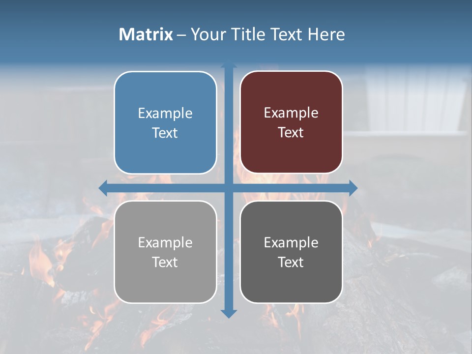 Camp Smores Flame PowerPoint Template