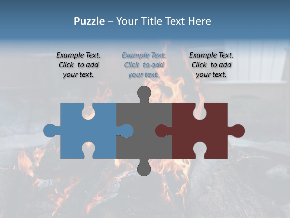 Camp Smores Flame PowerPoint Template