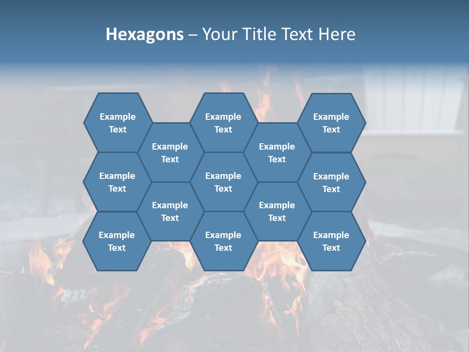 Camp Smores Flame PowerPoint Template