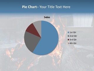 Camp Smores Flame PowerPoint Template