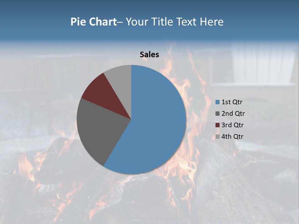Camp Smores Flame PowerPoint Template