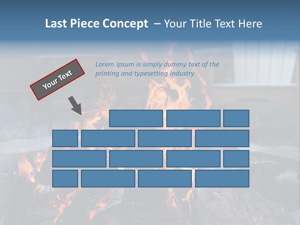 Camp Smores Flame PowerPoint Template