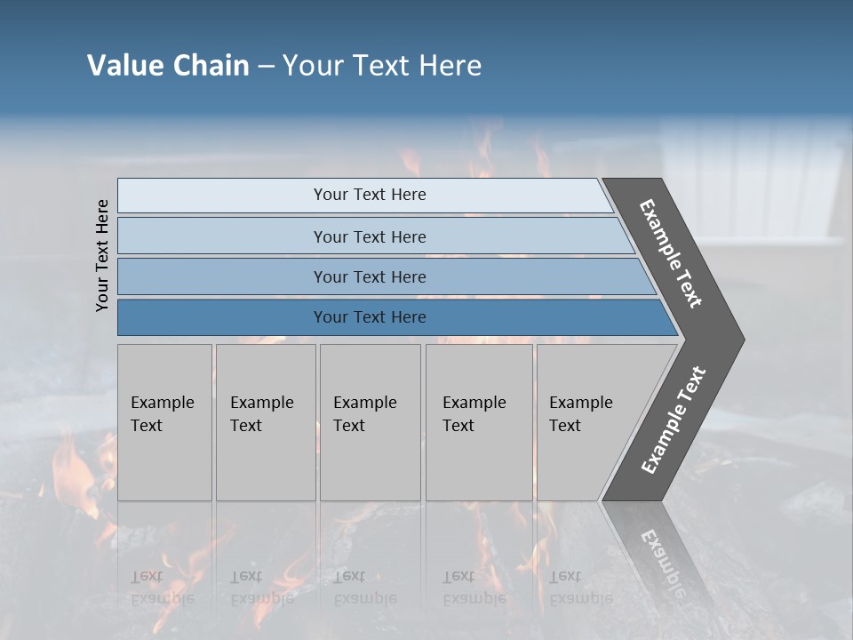Camp Smores Flame PowerPoint Template