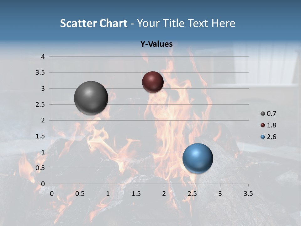Camp Smores Flame PowerPoint Template