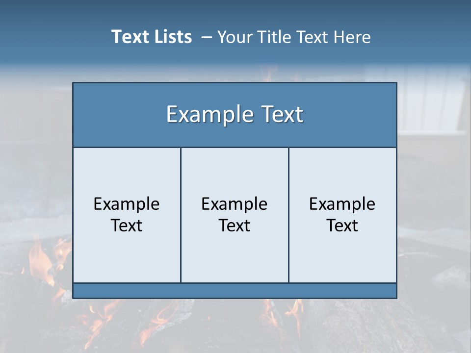 Camp Smores Flame PowerPoint Template
