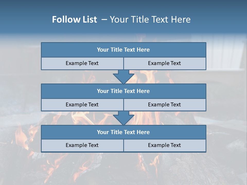 Camp Smores Flame PowerPoint Template
