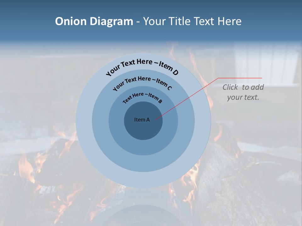 Camp Smores Flame PowerPoint Template