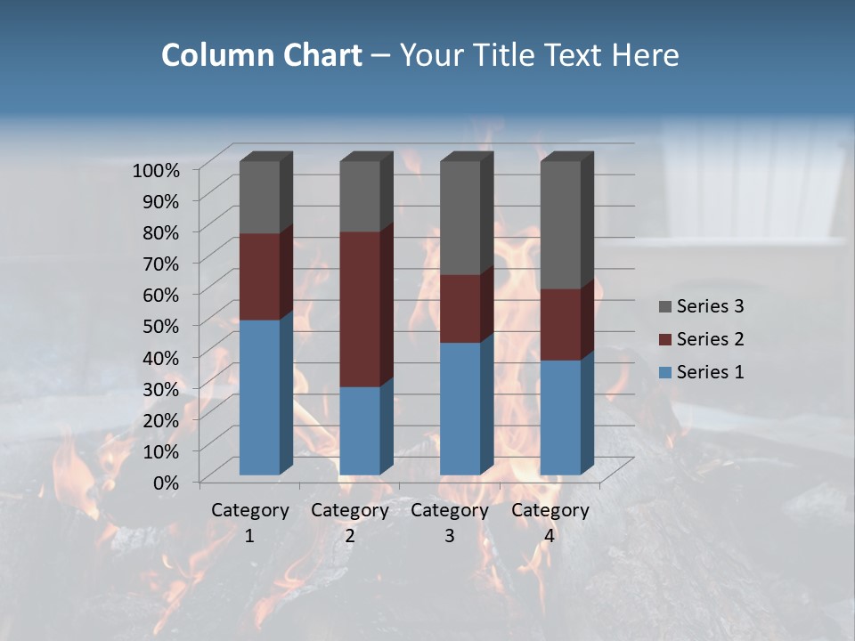Camp Smores Flame PowerPoint Template
