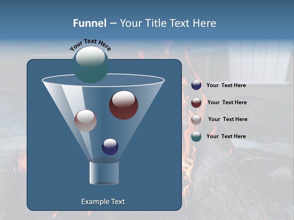 Camp Smores Flame PowerPoint Template