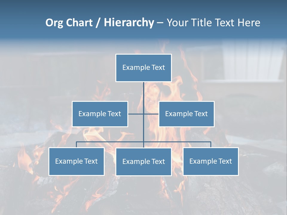 Camp Smores Flame PowerPoint Template