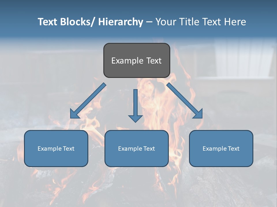 Camp Smores Flame PowerPoint Template