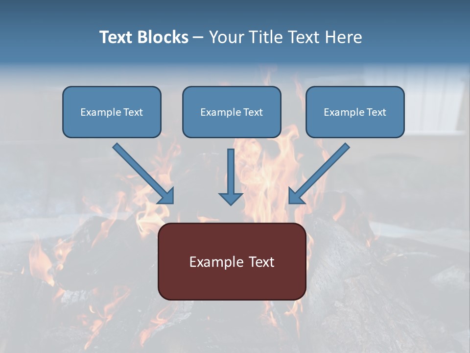 Camp Smores Flame PowerPoint Template