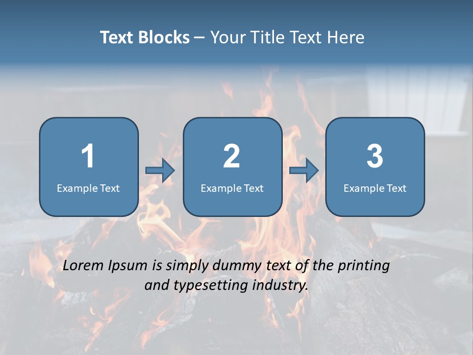 Camp Smores Flame PowerPoint Template