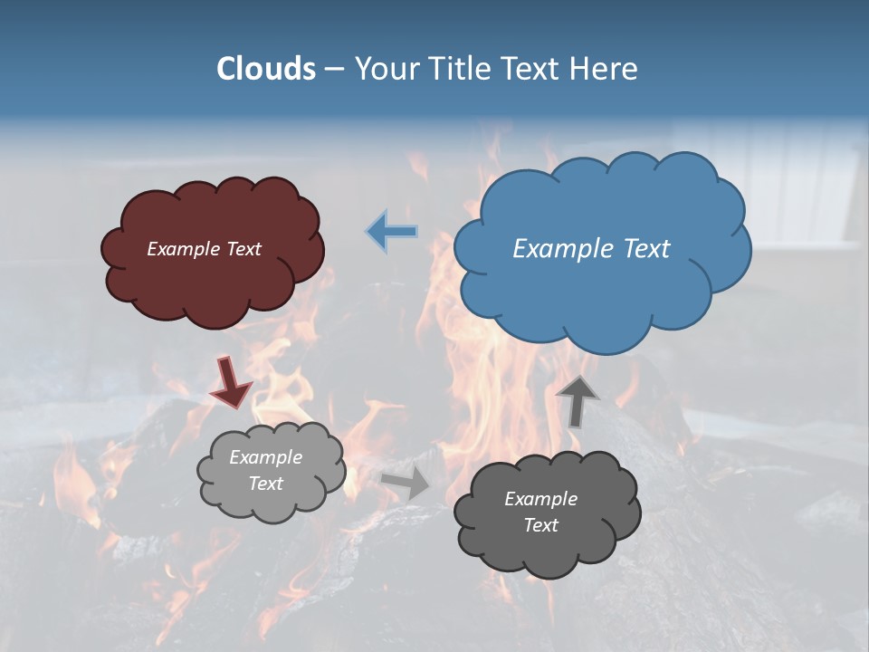 Camp Smores Flame PowerPoint Template
