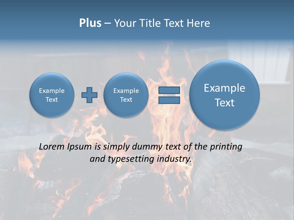 Camp Smores Flame PowerPoint Template
