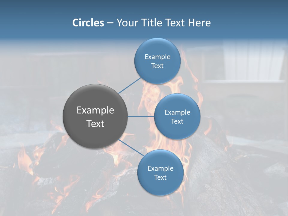 Camp Smores Flame PowerPoint Template