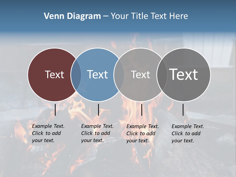 Camp Smores Flame PowerPoint Template