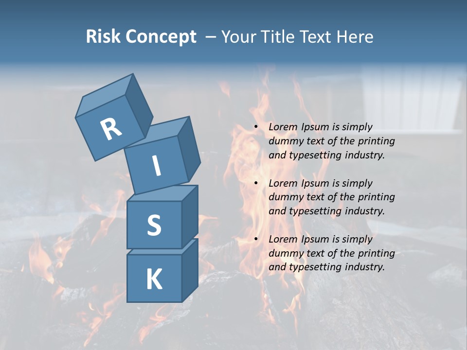 Camp Smores Flame PowerPoint Template