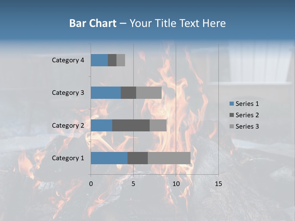 Camp Smores Flame PowerPoint Template