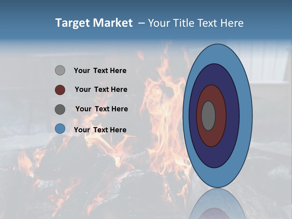 Camp Smores Flame PowerPoint Template