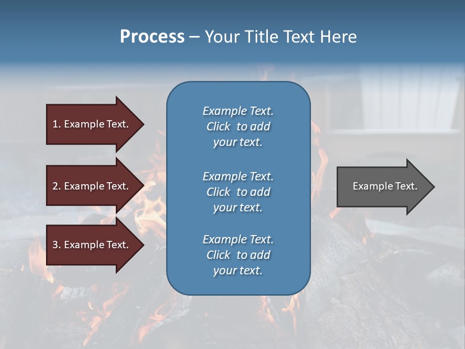 Camp Smores Flame PowerPoint Template