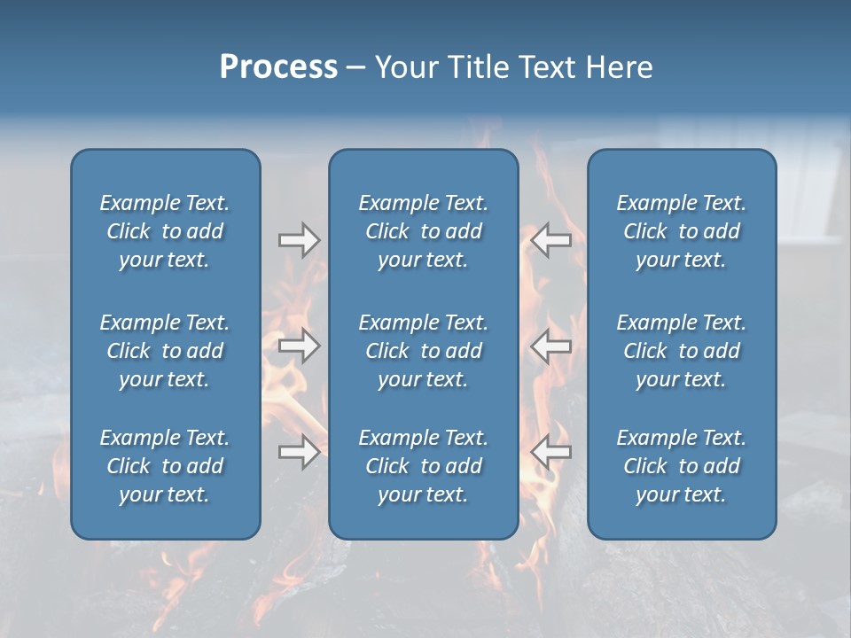 Camp Smores Flame PowerPoint Template