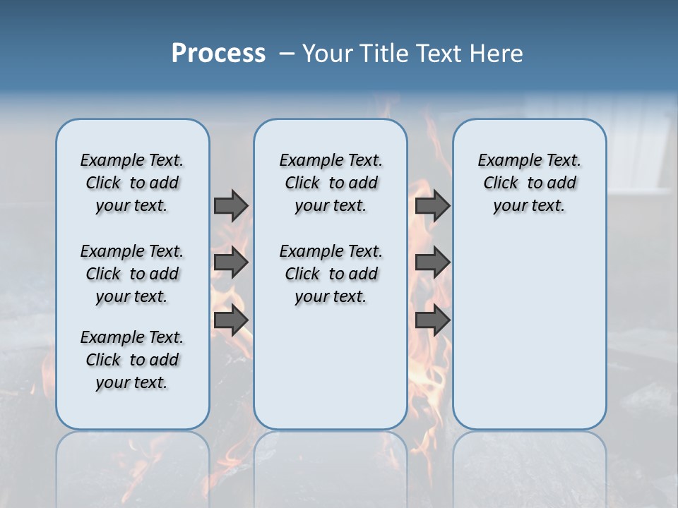Camp Smores Flame PowerPoint Template