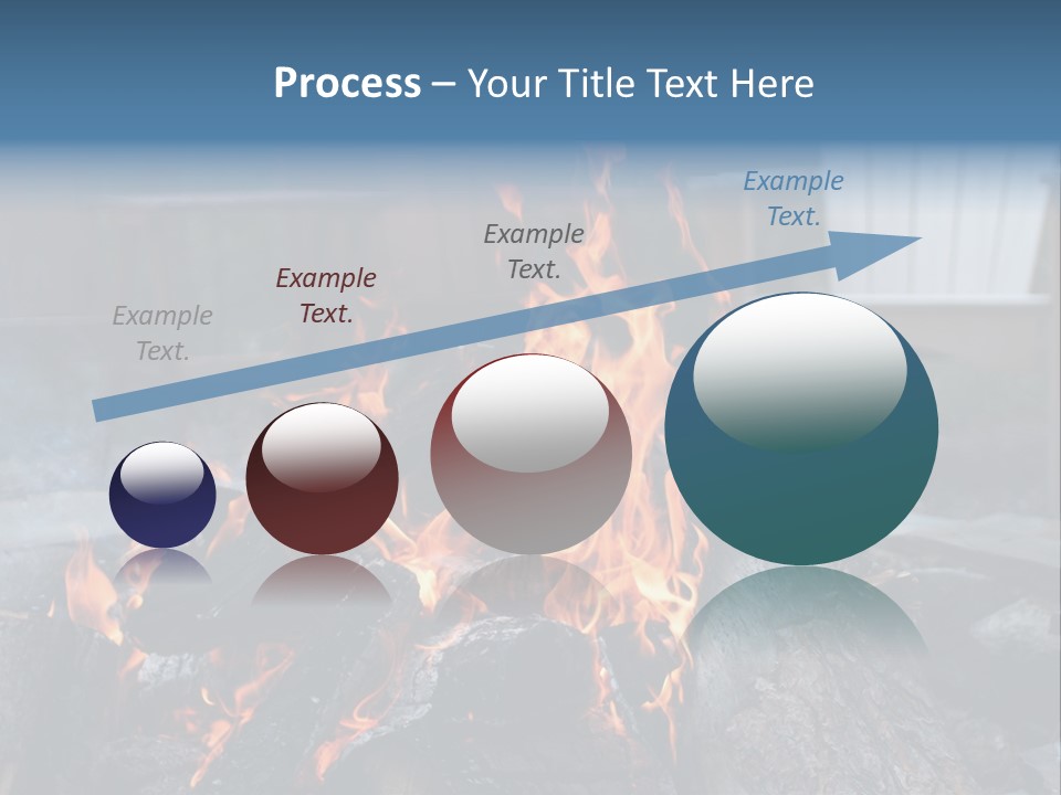 Camp Smores Flame PowerPoint Template