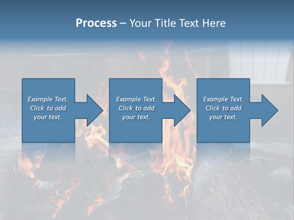 Camp Smores Flame PowerPoint Template