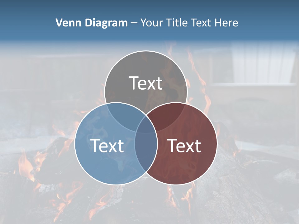 Camp Smores Flame PowerPoint Template