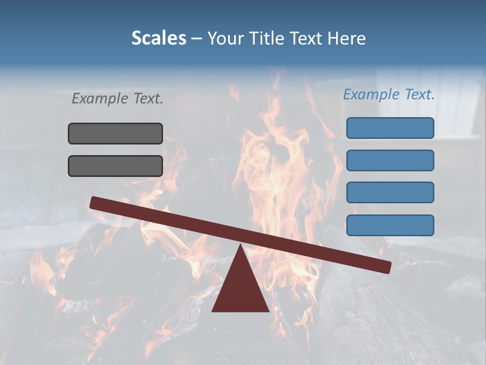 Camp Smores Flame PowerPoint Template