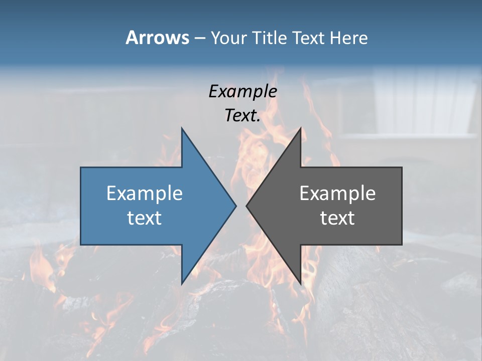 Camp Smores Flame PowerPoint Template