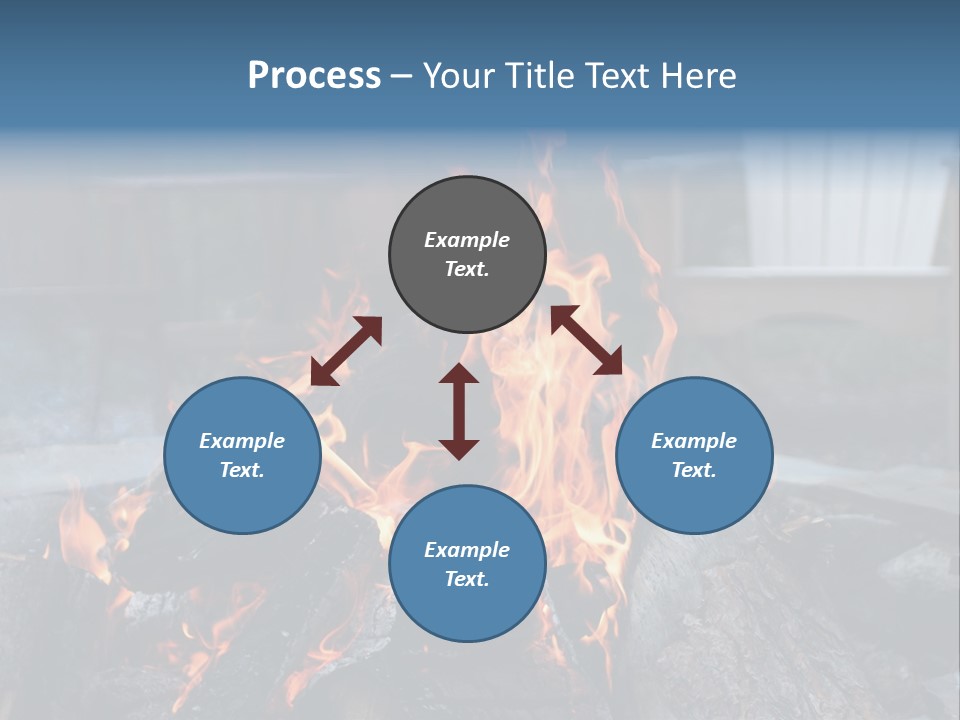 Camp Smores Flame PowerPoint Template