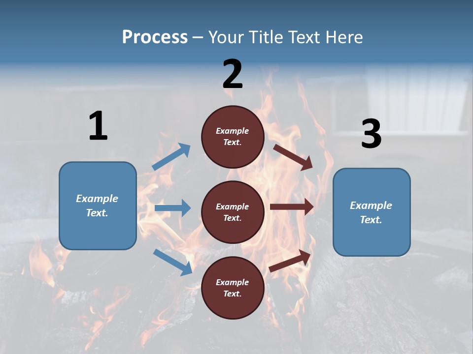Camp Smores Flame PowerPoint Template
