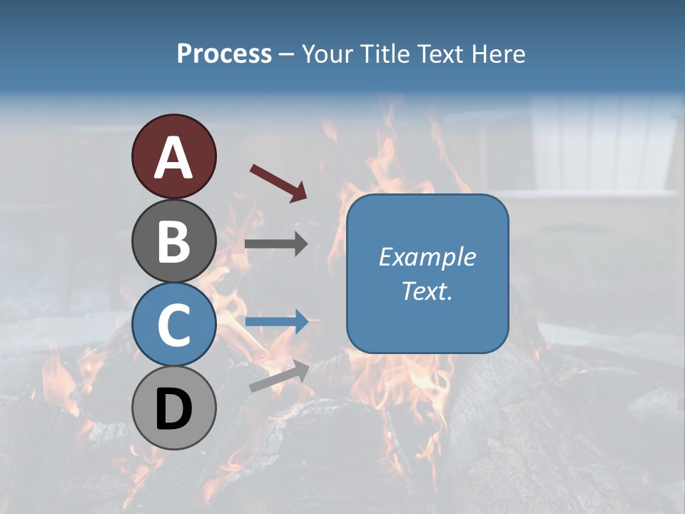 Camp Smores Flame PowerPoint Template