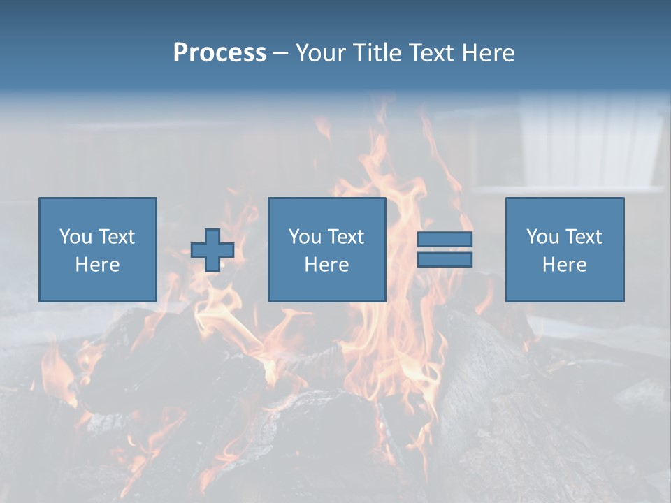 Camp Smores Flame PowerPoint Template